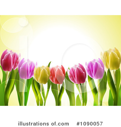 Royalty-Free (RF) Tulips Clipart Illustration by elaineitalia - Stock Sample #1090057