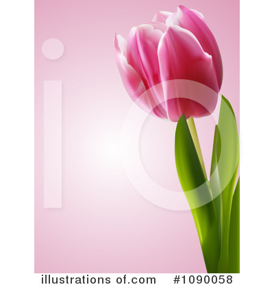 Royalty-Free (RF) Tulips Clipart Illustration by elaineitalia - Stock Sample #1090058