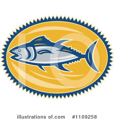 Tuna Fish Clipart #1109258 by patrimonio