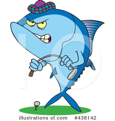 Royalty-Free (RF) Tuna Clipart Illustration by toonaday - Stock Sample #438142