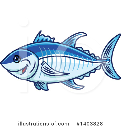 Tuna Clipart #1403328 by Vector Tradition SM