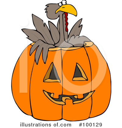 Royalty-Free (RF) Turkey Bird Clipart Illustration by djart - Stock Sample #100129