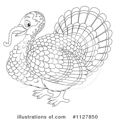 Royalty-Free (RF) Turkey Bird Clipart Illustration by Alex Bannykh - Stock Sample #1127850
