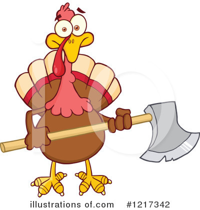 Royalty-Free (RF) Turkey Bird Clipart Illustration by Hit Toon - Stock Sample #1217342