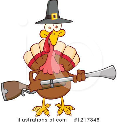Royalty-Free (RF) Turkey Bird Clipart Illustration by Hit Toon - Stock Sample #1217346