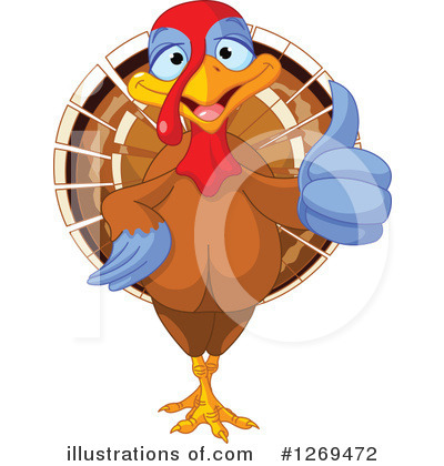 Thanksgiving Turkey Clipart #1269472 by Pushkin