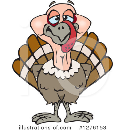 Royalty-Free (RF) Turkey Bird Clipart Illustration by Dennis Holmes Designs - Stock Sample #1276153