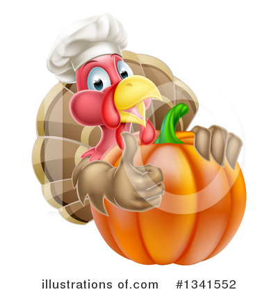 Royalty-Free (RF) Turkey Bird Clipart Illustration by AtStockIllustration - Stock Sample #1341552