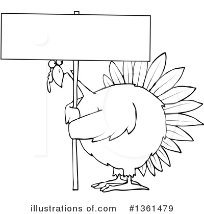 Royalty-Free (RF) Turkey Bird Clipart Illustration by djart - Stock Sample #1361479