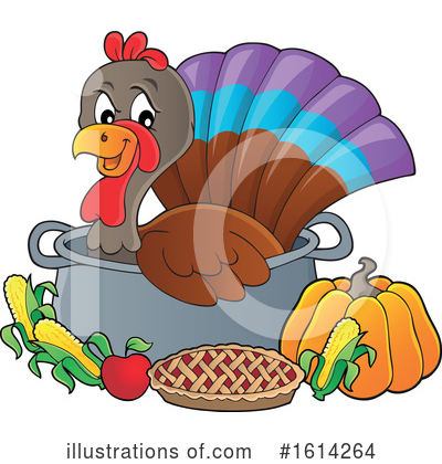 Royalty-Free (RF) Turkey Bird Clipart Illustration by visekart - Stock Sample #1614264