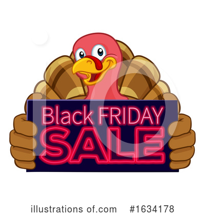 Royalty-Free (RF) Turkey Bird Clipart Illustration by AtStockIllustration - Stock Sample #1634178