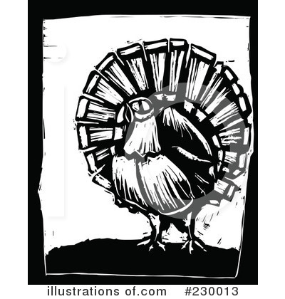 Royalty-Free (RF) Turkey Bird Clipart Illustration by xunantunich - Stock Sample #230013
