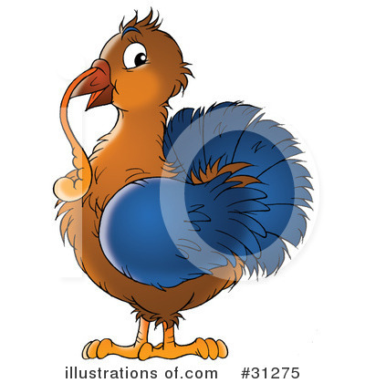 Royalty-Free (RF) Turkey Bird Clipart Illustration by Alex Bannykh - Stock Sample #31275