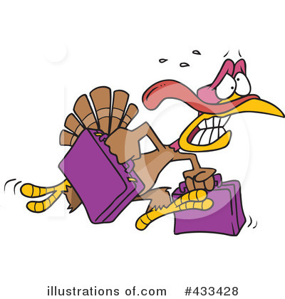 Royalty-Free (RF) Turkey Bird Clipart Illustration by toonaday - Stock Sample #433428