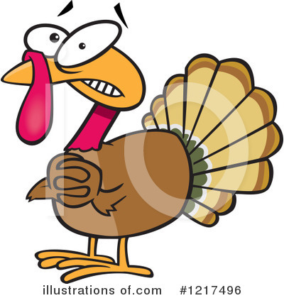 Royalty-Free (RF) Turkey Clipart Illustration by toonaday - Stock Sample #1217496