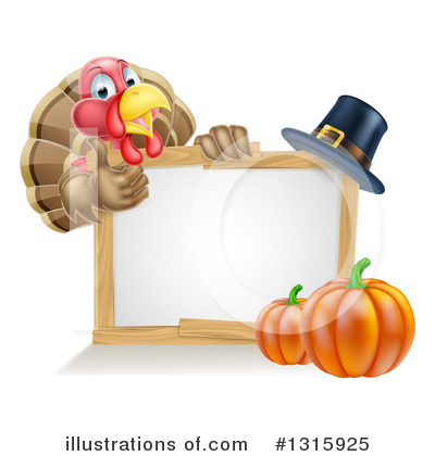 Royalty-Free (RF) Turkey Clipart Illustration by AtStockIllustration - Stock Sample #1315925