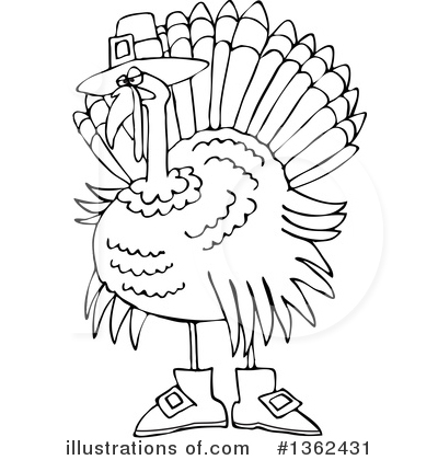 Royalty-Free (RF) Turkey Clipart Illustration by djart - Stock Sample #1362431