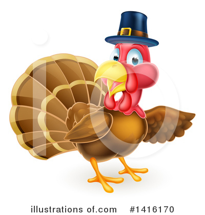 Royalty-Free (RF) Turkey Clipart Illustration by AtStockIllustration - Stock Sample #1416170