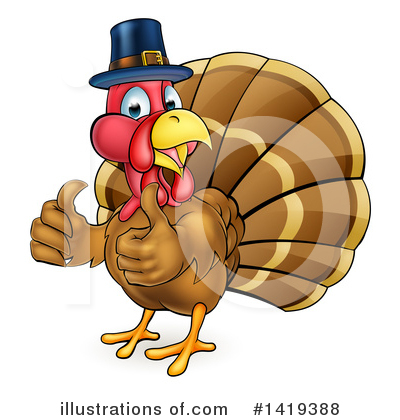 Turkey Bird Clipart #1419388 by AtStockIllustration