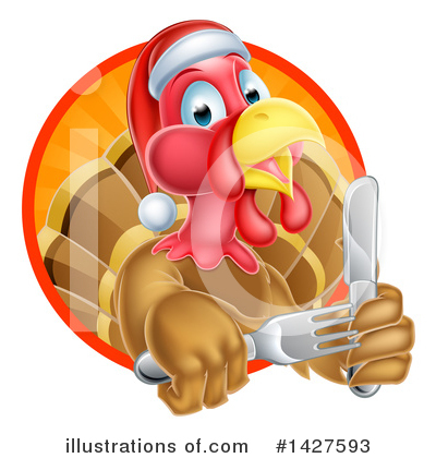 Royalty-Free (RF) Turkey Clipart Illustration by AtStockIllustration - Stock Sample #1427593