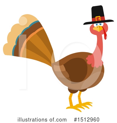 Thanksgiving Turkey Clipart #1512960 by Hit Toon