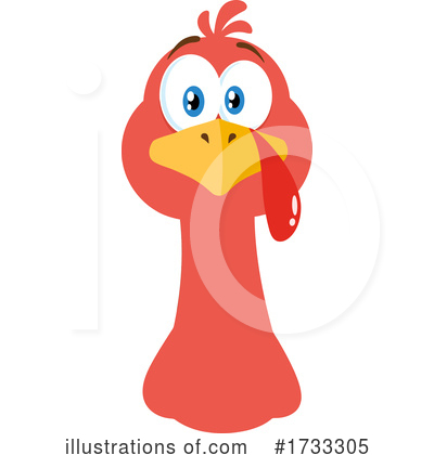 Royalty-Free (RF) Turkey Clipart Illustration by Hit Toon - Stock Sample #1733305