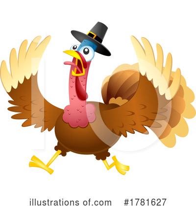Thanksgiving Turkey Clipart #1781627 by Hit Toon