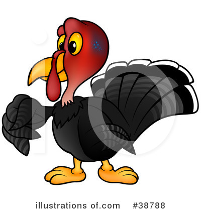 Royalty-Free (RF) Turkey Clipart Illustration by dero - Stock Sample #38788
