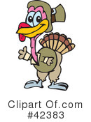 Turkey Clipart #42383 by Dennis Holmes Designs