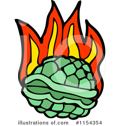 Royalty-Free (RF) Turtle Clipart Illustration by lineartestpilot - Stock Sample #1154354