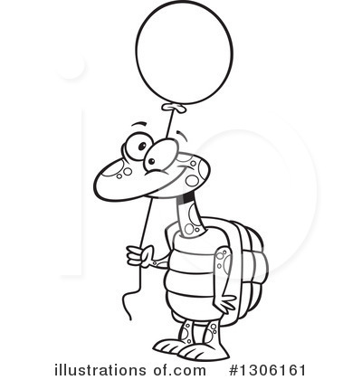 Royalty-Free (RF) Turtle Clipart Illustration by toonaday - Stock Sample #1306161