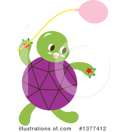 Royalty-Free (RF) Turtle Clipart Illustration by Cherie Reve - Stock Sample #1377412