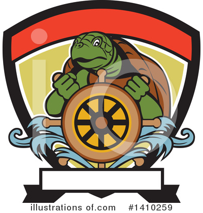 Royalty-Free (RF) Turtle Clipart Illustration by patrimonio - Stock Sample #1410259