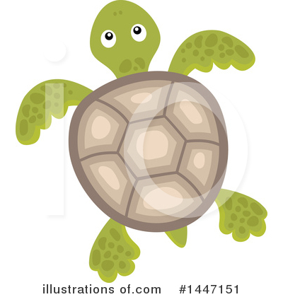 Sea Turtle Clipart #1447151 by visekart