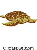 Turtle Clipart #1805083 by patrimonio