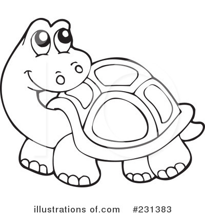 Royalty-Free (RF) Turtle Clipart Illustration by visekart - Stock Sample #231383