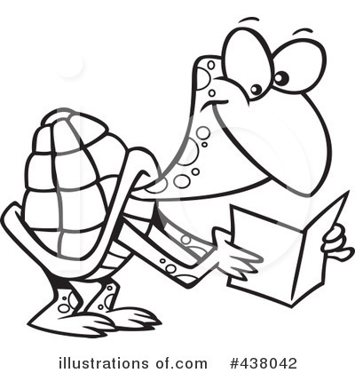 Royalty-Free (RF) Turtle Clipart Illustration by toonaday - Stock Sample #438042