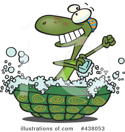 Royalty-Free (RF) Turtle Clipart Illustration by toonaday - Stock Sample #438053