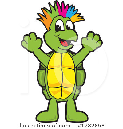 Royalty-Free (RF) Turtle Mascot Clipart Illustration by Mascot Junction - Stock Sample #1282858