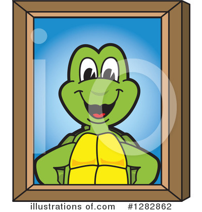 Royalty-Free (RF) Turtle Mascot Clipart Illustration by Mascot Junction - Stock Sample #1282862