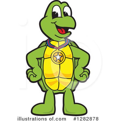 Royalty-Free (RF) Turtle Mascot Clipart Illustration by Mascot Junction - Stock Sample #1282878