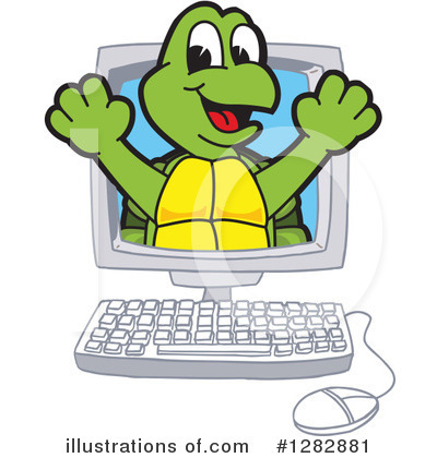 Royalty-Free (RF) Turtle Mascot Clipart Illustration by Mascot Junction - Stock Sample #1282881