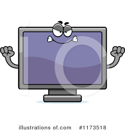 Television Clipart #1173518 by Cory Thoman