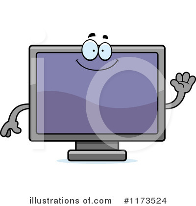 Television Clipart #1173524 by Cory Thoman