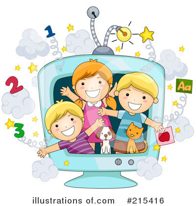 Royalty-Free (RF) Tv Clipart Illustration by BNP Design Studio - Stock Sample #215416