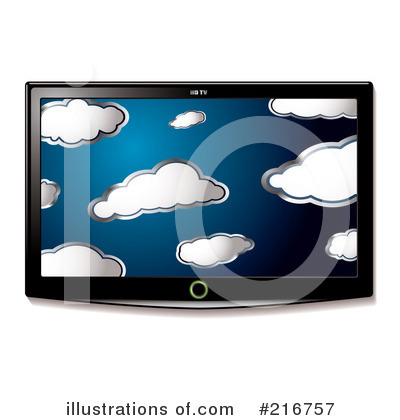 Royalty-Free (RF) Tv Clipart Illustration by michaeltravers - Stock Sample #216757