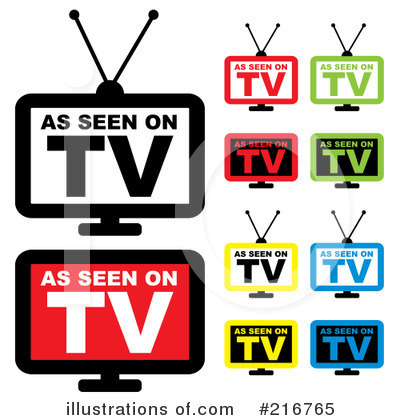 Royalty-Free (RF) Tv Clipart Illustration by michaeltravers - Stock Sample #216765
