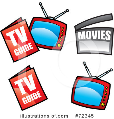 Royalty-Free (RF) Tv Clipart Illustration by cidepix - Stock Sample #72345