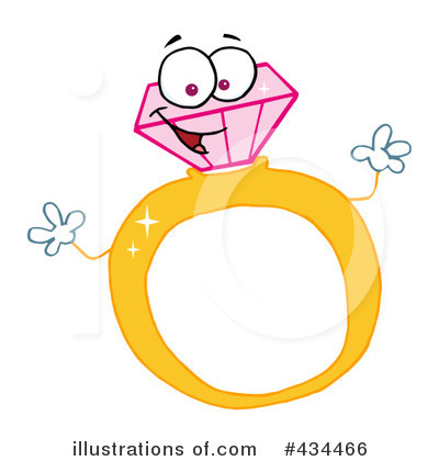 Diamond Ring Clipart #434466 by Hit Toon