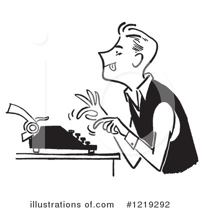 Royalty-Free (RF) Typewriter Clipart Illustration by Picsburg - Stock Sample #1219292